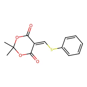 2,2-Dimethyl-5-((phenylsulfanyl)methylene)-1,3-dioxane-4,6-dione structure
