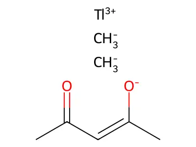 Dimethyl(2,4-pentanedionato)thallium structure