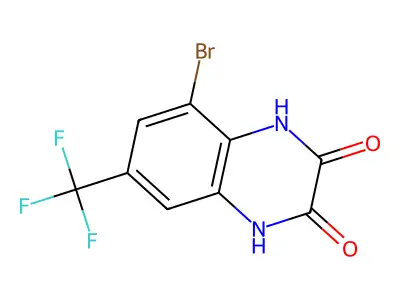 5-Bromo-7-(trifluoromethyl)-1,4-dihydroquinoxaline-2,3-dione structure