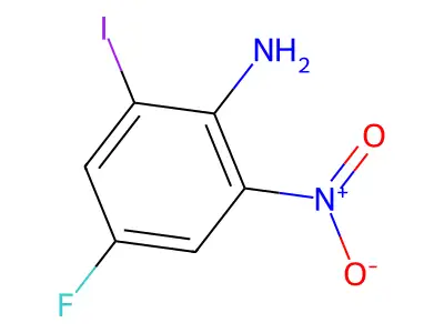 2-Fluoro-4-iodo-6-nitroaniline structure