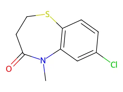 7-Chloro-5-methyl-2,3-dihydro-1,5-benzothiazepin-4-one structure