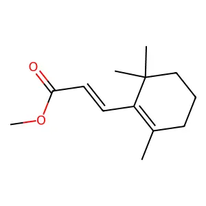Methyl 3-(2,6,6-trimethylcyclohexen-1-yl)acrylate structure