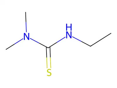 Thiourea, N'-ethyl-N,N-dimethyl- structure