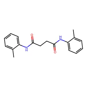 N,N'-bis(2-methylphenyl)succinamide structure
