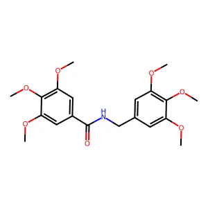 3,4,5-trimethoxy-N-(3,4,5-trimethoxybenzyl)benzamide structure