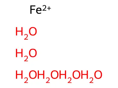 (OC-6-11)-Hexaaquairon(2+) structure
