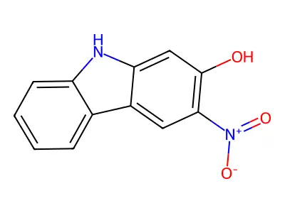 2-Hydroxy-3-nitrocarbazole structure