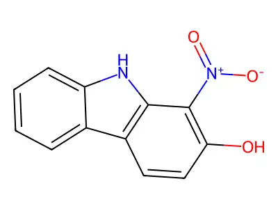 2-Hydroxy-1-nitrocarbazole structure