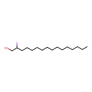 2-Iodohexadecan-1-ol structure
