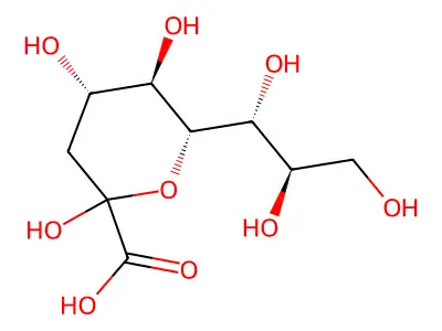 Poly(oligo)(3-deoxyglycero-galacto-nonulosonate) structure