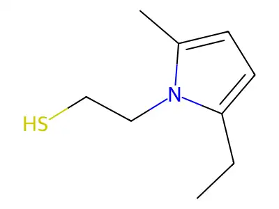 1H-Pyrrole-1-ethanethiol, 2-ethyl-5-methyl- structure