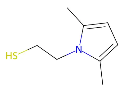 1H-Pyrrole-1-ethanethiol, 2,5-dimethyl- structure