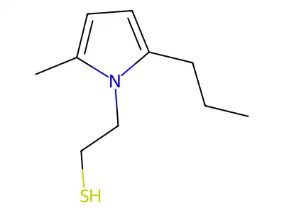 1H-Pyrrole-1-ethanethiol, 2-methyl-5-propyl- structure