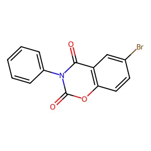6-Bromo-3-phenyl-1,3-benzoxazine-2,4-dione structure