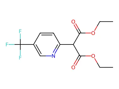 Diethyl 2-[5-(trifluoromethyl)pyridin-2-yl]malonate structure