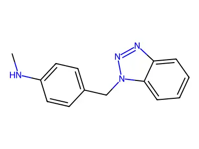 4-(1H-1,2,3-Benzotriazol-1-ylmethyl)-N-methylaniline structure