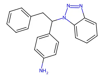 4-[1-(1H-1,2,3-Benzotriazol-1-yl)-2-phenylethyl]aniline structure