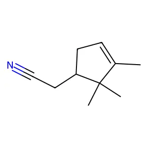 3-Cyclopentene-1-acetonitrile, 2,2,3-trimethyl- structure