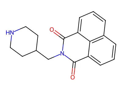 2-(Piperidin-4-ylmethyl)benzo[de]isoquinoline-1,3-dione structure