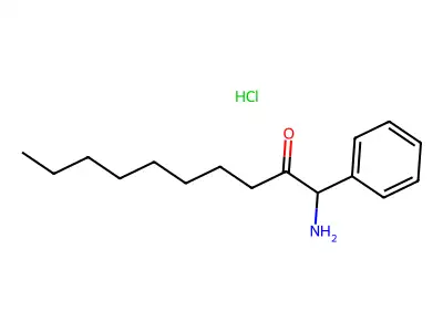 1-Amino-1-phenyldecan-2-one--hydrogen chloride (1/1) structure