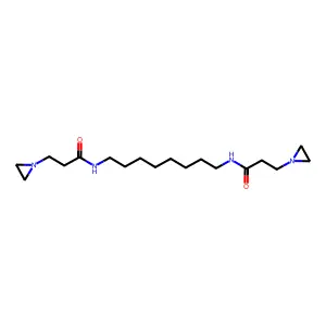 3-(aziridin-1-yl)-N-[8-[3-(aziridin-1-yl)propanoylamino]octyl]propanamide structure