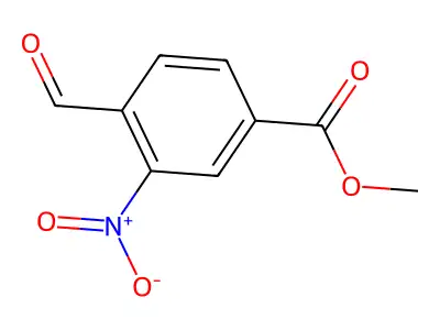 Methyl 4-formyl-3-nitrobenzoate structure