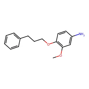 m-Anisidine, 4-(3-phenylpropoxy)- structure