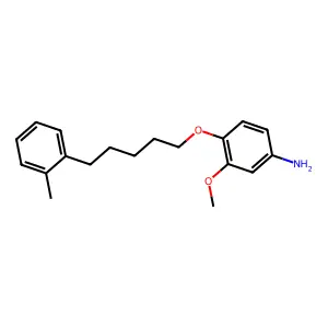 m-Anisidine, 4-((5-o-tolylpentyl)oxy)- structure