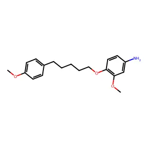 m-Anisidine, 4-((5-(p-methoxyphenyl)pentyl)oxy)- structure