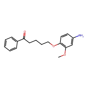 Valerophenone, 5-(4-amino-2-methoxyphenoxy)- structure