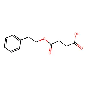Butanedioic acid, mono(2-phenylethyl) ester structure
