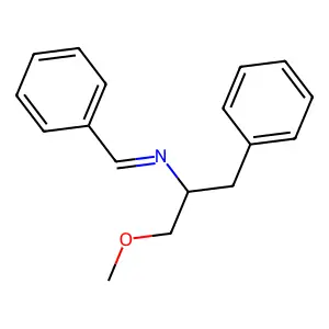 (S)-N-Benzylidene-1-methoxy-3-phenylpropan-2-amine structure