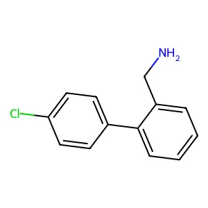 [2-(4-Chlorophenyl)phenyl]methanamine structure