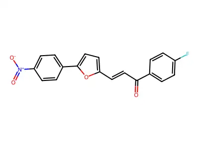 1-(4-Fluorophenyl)-3-[5-(4-nitrophenyl)furan-2-yl]prop-2-en-1-one structure