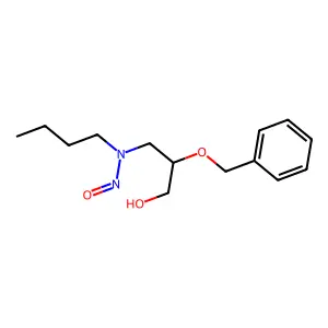 (R)-N-Nitroso-N-(2-benzyloxy-3-hydroxypropyl)butylamine structure