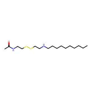 N-(2-((2-(Decylamino)ethyl)dithio)ethyl)acetamide structure