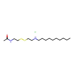 Disulfide, 2-acetamidoethyl 2-(decylamino)ethyl, hydrochloride structure