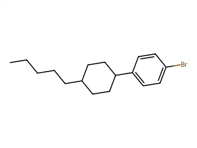 1-Bromo-4-(trans-4-pentylcyclohexyl)benzene structure