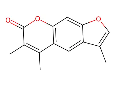3,5,6-trimethyl-7H-furo[3,2-g]chromen-7-one structure