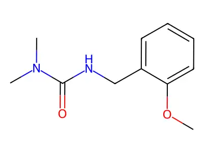 3-[(2-Methoxyphenyl)methyl]-1,1-dimethylurea structure