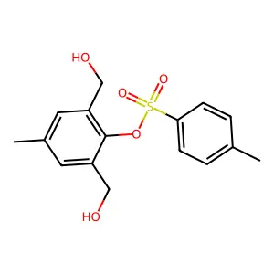2,6-Bis(hydroxymethyl)-4-methylphenyl P-toluenesulfonate structure