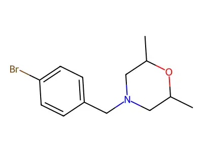 4-[(4-Bromophenyl)methyl]-2,6-dimethylmorpholine structure