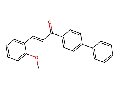 3-(2-Methoxyphenyl)-1-(4-phenylphenyl)prop-2-en-1-one structure