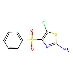 5-Chloro-4-(phenylsulfonyl)-1,3-thiazol-2-amine structure