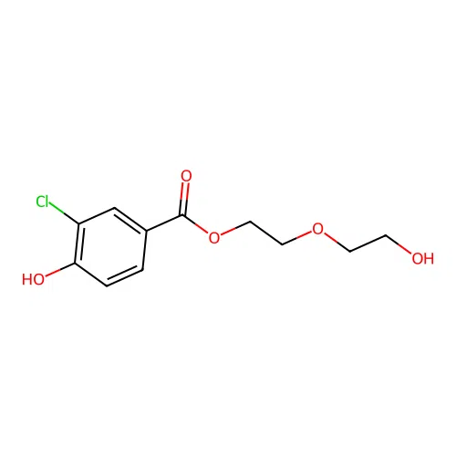 2-(2-Hydroxyethoxy)ethyl 3-chloro-4-hydroxybenzoate structure