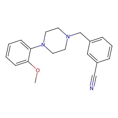 3-{[4-(2-Methoxyphenyl)piperazin-1-YL]methyl}benzonitrile structure