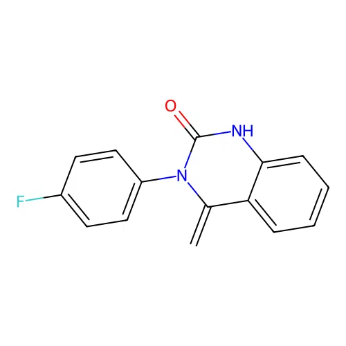 3-(4-fluorophenyl)-4-methylene-3,4-dihydroquinazolin-2(1H)-one structure