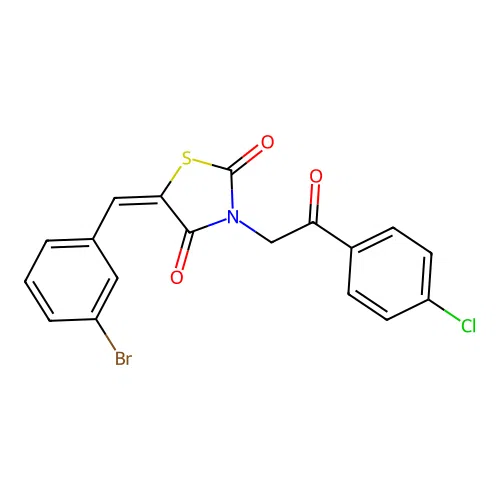 C18H11BrClNO3S structure