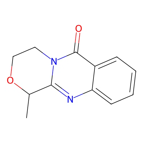 1-methyl-3,4-dihydro-1H-[1,4]oxazino[3,4-b]quinazolin-6-one structure