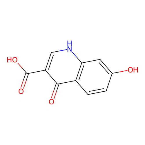 4,7-Dihydroxy-3-quinolinecarboxylic acid structure